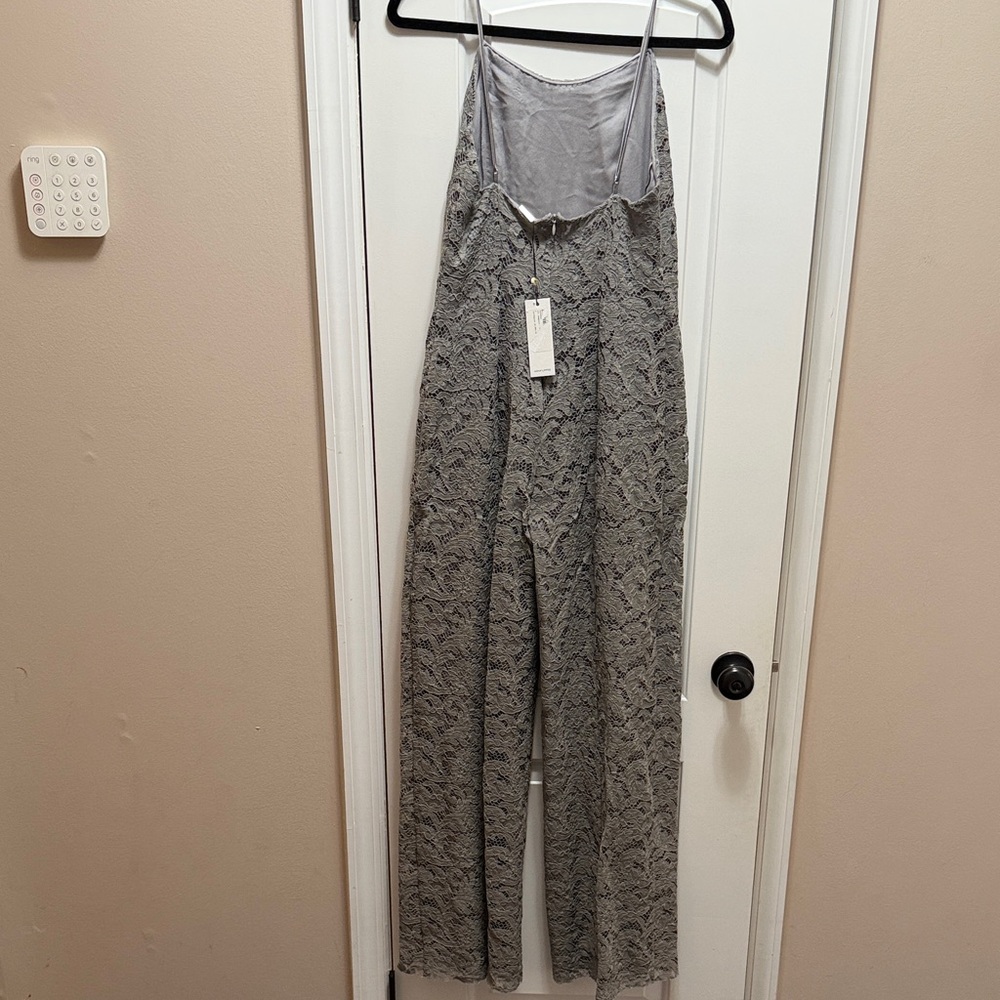 Gray Patterned Women's Jumpsuit NWT - image 11